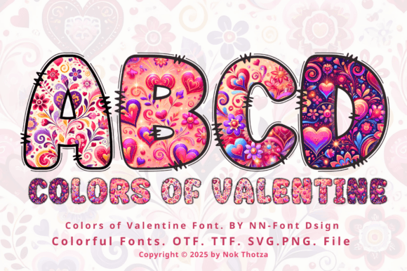 Colors of Valentine Font - Featured Image