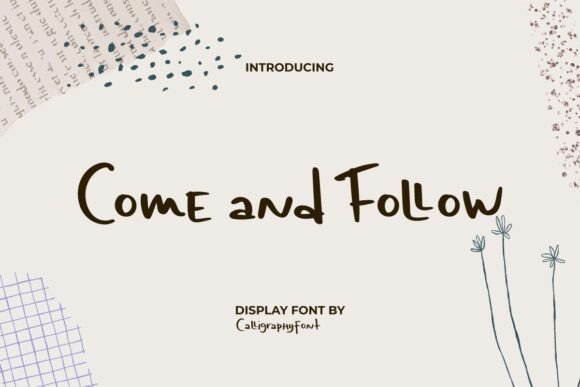 Come and Follow Font - Featured Image
