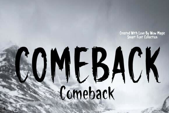 Comeback Font - Featured Image