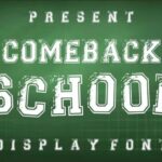 Comeback School Font - Featured Image