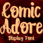 Comic Adore Font - Featured Image