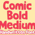 Comic Bold Medium Font - Featured Image