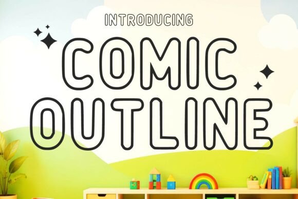 Comic Outline Font - Featured Image