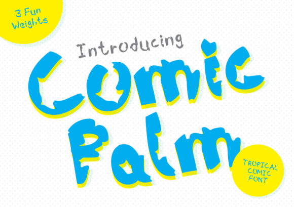Comic Palm Font - Featured Image
