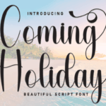 Coming Holiday Font - Featured Image