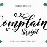 Complain Script Font - Featured Image