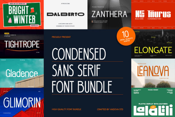 Condensed Sans Serif Font - Featured Image