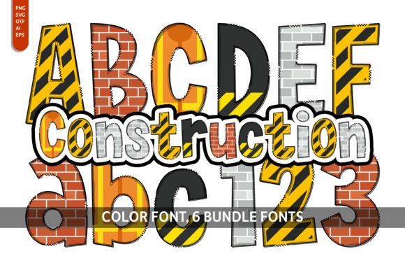 Construction Bundle Font - Featured Image