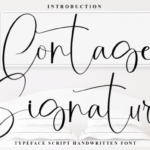 Contage Signature Font - Featured Image