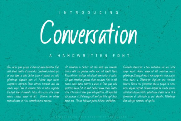 Conversation Font - Featured Image