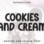 Cookies and Cream Font - Featured Image