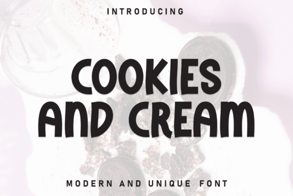 Cookies and Cream Font - Featured Image