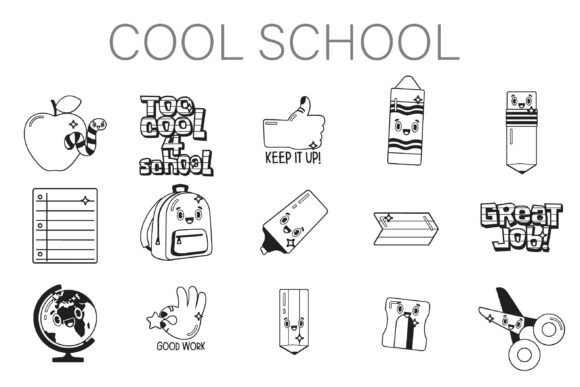Cool School Dingbats Font - Featured Image