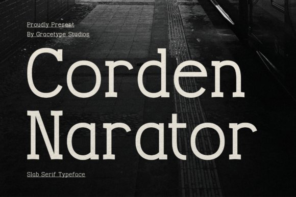 Corden Narator Font - Featured Image