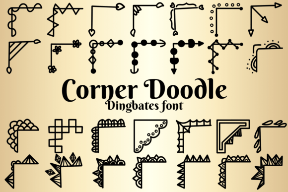 Corner Doodle Font - Featured Image
