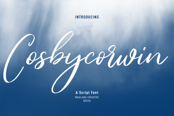 Cosbycorwin Script Font - Featured Image