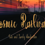 Cosmic Railway Font - Featured Image