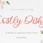 Costly Dishy Font - Featured Image
