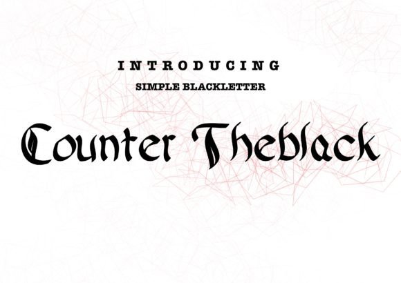 Counter Theblack Font - Featured Image