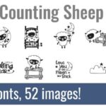 Counting Sheep Dingbats Font - Featured Image