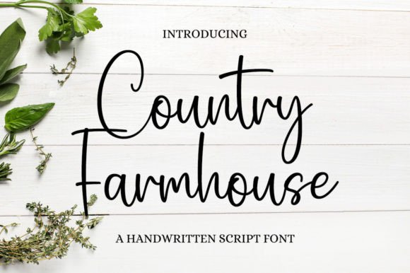 Country Farmhouse Font - Featured Image