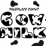 Cow Milk Font - Featured Image