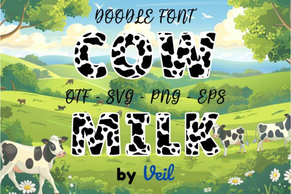 Cow Milk Font - Featured Image