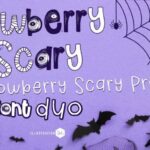 Cowberry Scary Duo Font - Featured Image