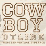 Cowboy Outlines Font - Featured Image