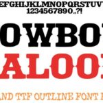 Cowboy Saloon Font - Featured Image