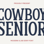 Cowboy Senior Font - Featured Image