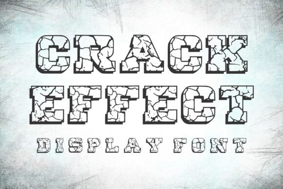Crack Effect Font - Featured Image