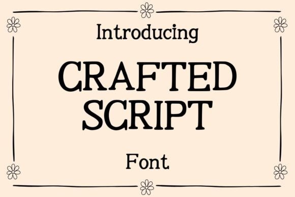 Crafted Script Font - Featured Image