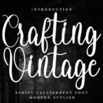 Crafting Vintage Font - Featured Image