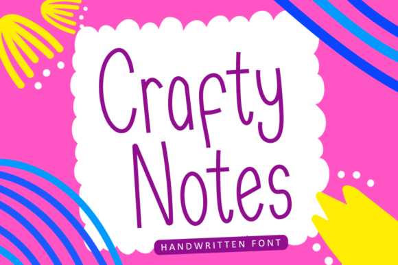 Crafty Notes Font - Featured Image
