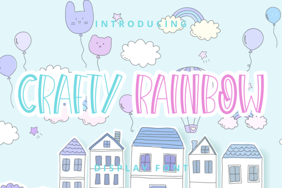 Crafty Rainbow Font - Featured Image