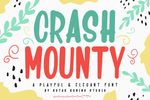 Crash Mounty Font - Featured Image