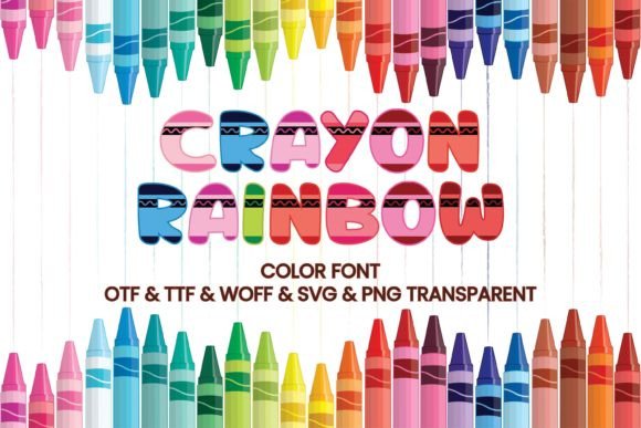 Crayon Rainbow Font - Featured Image