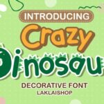 Crazy Dinosaur Font - Featured Image