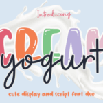 Cream Yogurt Font - Featured Image