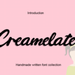 Creamelate Font - Featured Image