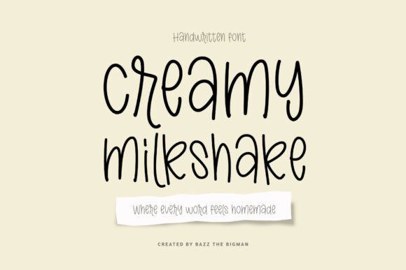 Creamy Milkshake Font - Featured Image