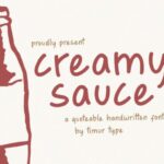 Creamy Sauce Font - Featured Image