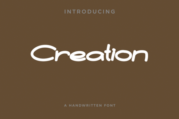 Creation Font - Featured Image