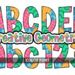 Creative Geometric Font - Featured Image