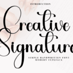 Creative Signature Font - Featured Image