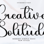 Creative Solitude Font - Featured Image