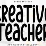 Creative Teacher Font - Featured Image
