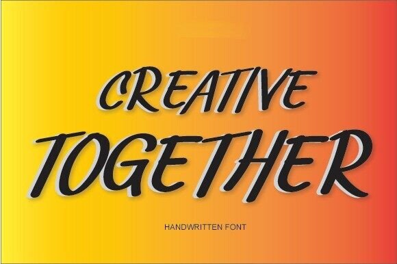 Creative Together Font - Featured Image