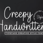 Creepy Handwritten Font - Featured Image